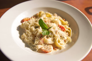 Pаsta with tomato and basil