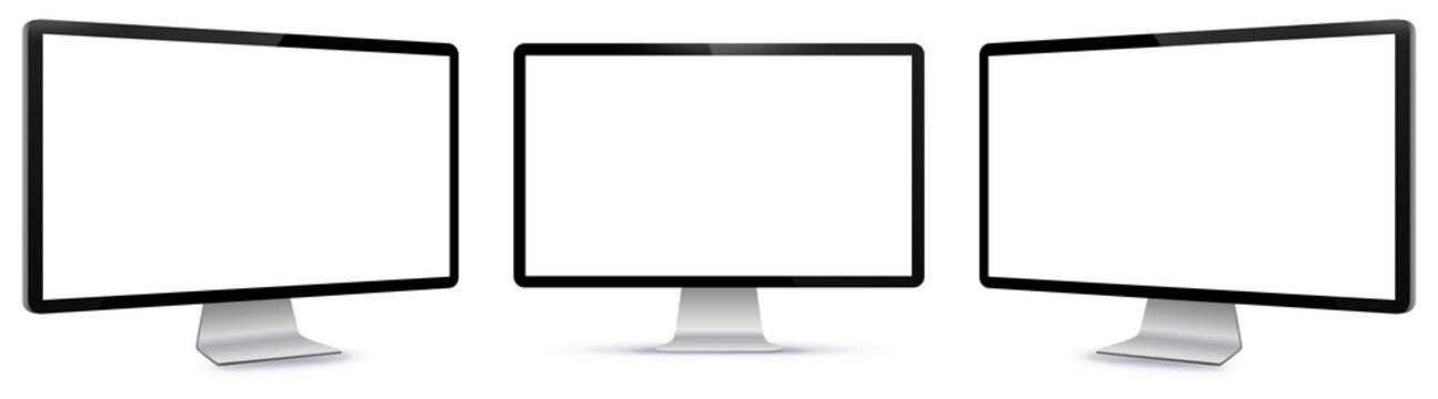 Computer Monitor Vector Illustration