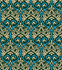 Classical ornate seamless pattern background