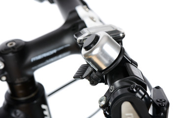 closeup of bike bell