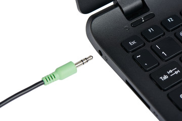 stereo audio terminal of laptop
