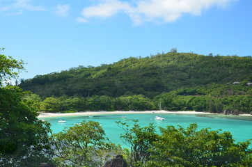 Beautiful bay between hills