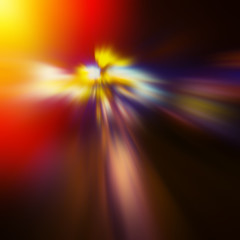 abstract composition of colored spots, radial