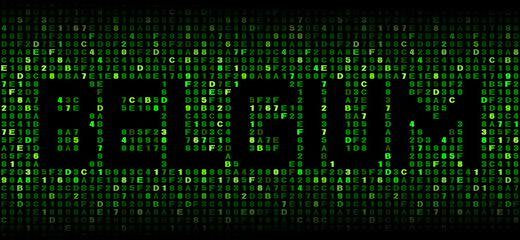 Belgium text on hex code illustration