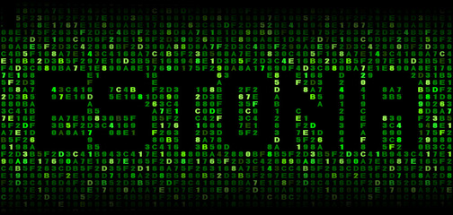 Estonia text on hex code illustration