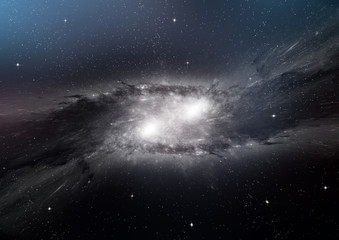 galaxy in a free space
