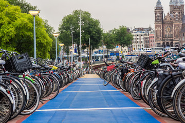 Parking for bikes in Amsterdam © Sergii Figurnyi
