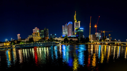 Frankfurt am Main during sunset