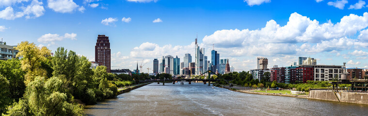 Ginancial district in Frankfurt