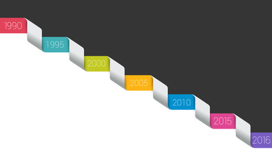 Timeline Ribbon. Next step concept. Vector.