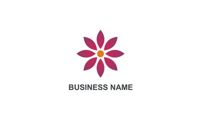 flower beauty geometry business logo
