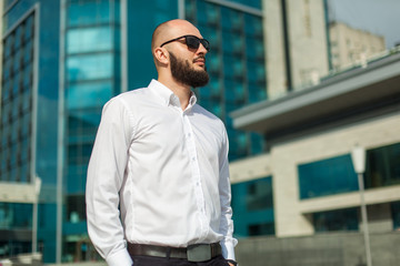 Businessman in sunglasses