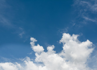 white cloud and blue sky background image
