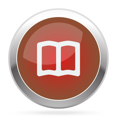 White Book icon on red web app button