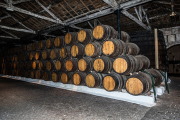 Barrels in  Porto, Portugal
