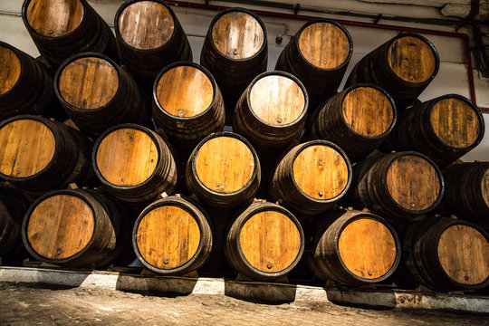 Barrels in  Porto, Portugal