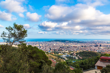 Panoramic view of Barcelona