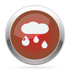 White Rain icon on red web app button