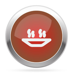 White Hot Meal icon on red web app button