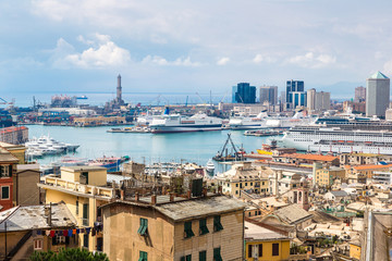 Port of Genoa in Italy