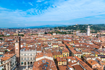 Aerial view of Verona, Italy