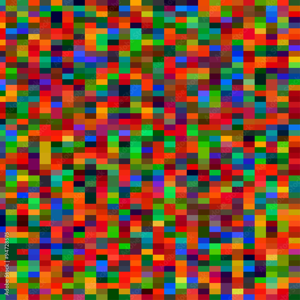 Poster colorful pattern with chaotic pixels