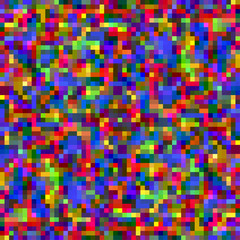 Colorful pattern with chaotic pixels