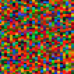 Colorful pattern with chaotic pixels