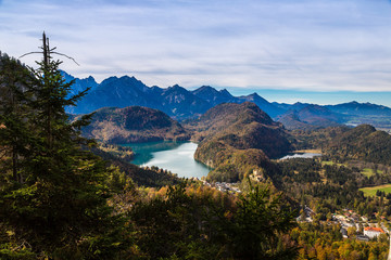 Alps and lakes in Germany