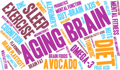 Aging Brain Word Cloud