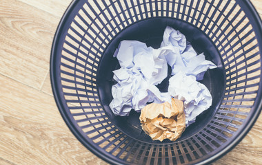 Crumpled paper