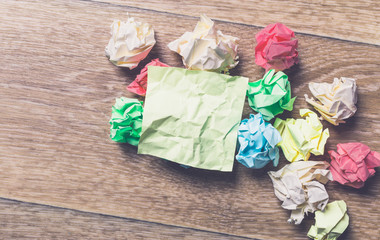 Crumpled paper