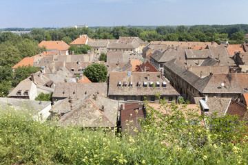 Fototapeta na wymiar Roofs of a small serbian town