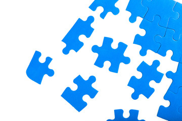 business concept for completing the final puzzle piece