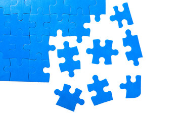 business concept for completing the final puzzle piece