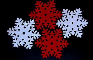 Felt Christmas snowflake decoration