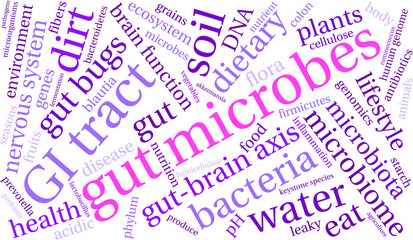 Gut Microbes Word Cloud