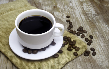 Coffee Mug on Wooden Table