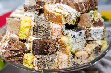 Assortment of pieces of cake © RomanR