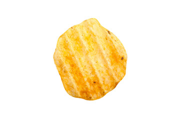 potato chips isolated on white background
