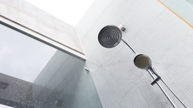 Shower Head In Bathroom, Design Of Home Interior Outdoor