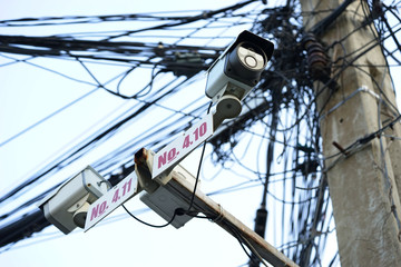 CCTV camera in village