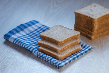 Fresh toast with cereals