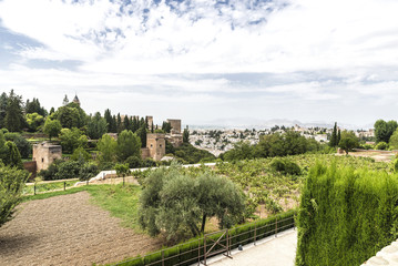 Fototapeta na wymiar The Alhambra in Granada, Spain