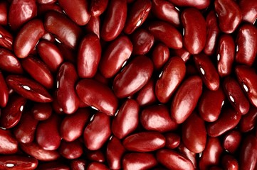 Whole raw red kidney beans pattern contrast