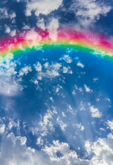 Classic Rainbow. A rainbow across the sky