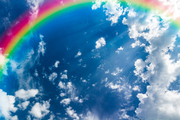 Classic Rainbow. A rainbow across the sky
