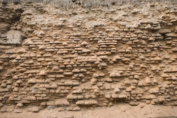 Old brick wall: Texture of vintage brickwork