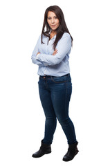 cool business woman standing