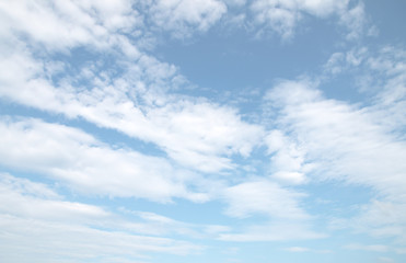 White clouds in the sky